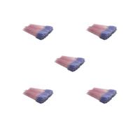 5 set di 50 pennelli per ciglia squisiti accessori da donna bacchette applicatori pinzette sopracciglia finte pennelli rosa/viola chiaro