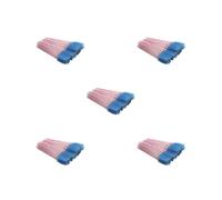 5 set di 50 pennelli per ciglia squisiti accessori da donna per San Valentino dolce pinzette per sopracciglia facilmente afferrare pennelli per sopracciglia rosa rosso/blu