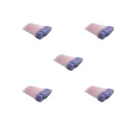 5 set di 50 pennelli per ciglia squisiti accessori da donna per San Valentino dolce pinzette per sopracciglia strumento di rimozione spazzole viola chiaro
