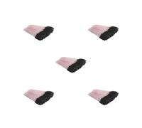 5 set di 50 pennelli per ciglia squisiti accessori da donna per San Valentino pinzette sopracciglia finte pennelli rosa brillante nero