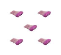 5 set di 50 pennelli per ciglia squisiti per San Valentino con setole dolci, applicatore, pinzette per sopracciglia, pennelli per sopracciglia, rossi/viola-rosso