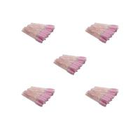 5 set di 50 pennelli per ciglia squisiti strumenti di trucco per San Valentino bacchette con setole dolci pinzette sopracciglia pennelli per sopracciglia bacchetta di cristallo/rosa