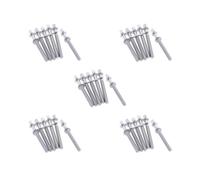 5 set di 6 aste di tensione per tamburo, viti di montaggio M5 per percussioni Accs Build M5 x 40 mm, argento