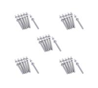 5 set di 6 aste di tensione per tamburo, viti di montaggio M5 per percussioni Accs Build M5 x 80 mm, argento