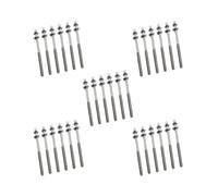 5 set di 6 aste di tensione per tamburo, viti di montaggio M5 per percussioni Accs Build M5 x 90 mm, argento