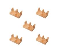 5 set di accessori per vassoi di taco in legno Sushi Tacos Holder per feste e ristoranti, 2 continui