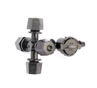 5 Set di connettori antigoccia con irrigatore a nebulizzazione Incrociata, irrigatori a Goccia for Giardino durevoli e pratici con spruzzo a 360 Gradi
