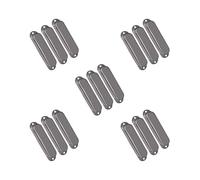 5 set di copertura per pickup per chitarra elettrica senza foro, colore nero, 77 x 18,2 mm