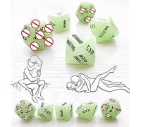 ̣ σ 5 Set Di Dadi Verdi Fosforescenti Unici Per Rendere Il Gioco Più Divertente!
