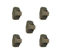 5 set di fascia da braccio per telefono da corsa borsa laterale custodia impermeabile regolabile cintura multi tasca in rete marrone mimetico