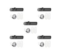 5 set di Kazoo Accompagnamento musicale tono regolabile per bambini amanti della musica regalo premio nero 10,8 x 2,5 x 2 cm