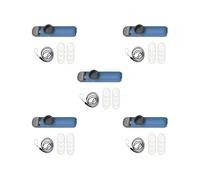 5 set di Kazoo Accompagnamento musicale tono regolabile per bambini amanti della musica regalo premio blu 10,8 x 2,5 x 2 cm