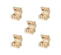 5 set di legno 3D Puzzle Case Treasure Box Modello per Desktop Ornamento Hobby Bambini