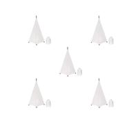 5 set di luci DJ Speaker Stand Cover Illuminazione Treppiede Stand Scrim per Eventi Matrimoni Bianco 2 lati