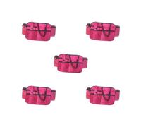 5 set di marsupio da infermiera, grembiule, marsupio da infermiera, marsupio per attrezzi da infermiera, rosa rossa, 15,5 x 23 cm