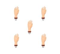 5 set di Nail Practice Mani Manicure Fai Da Te Formazione Display Modello Solo Mano