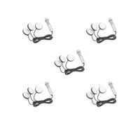 5 set di pickup piezoelettrico per chitarra, 3 in 1, microfono a contatto piezo, per ukulele, banjo