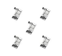 5 set di piedino a zigzag per macchina da cucire, accessori per punto dritto, 3,6 x 2,4 x 9 mm
