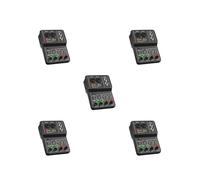 5 set di Plastica Scheda Audio Portatile Mini USB Power Audio Mixer Indoor Studio Registrazione Vocale Live Streaming Notebook Console Computer
