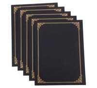 5 set di porta certificati, porta diplomi, cartelle per certificati con bordo