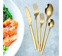 5/Set di posate lucide posate riutilizzabili per coltelli portatili alla