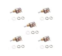 5 set di Potentionmeter Push Pull Potentionmeter chitarra elettrica Volume argento A500K 50x24x17 mm