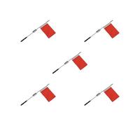 5 set di RC Auto Antenna Decorativa con Bandiera per MN90 MN90K Veicoli Rosso