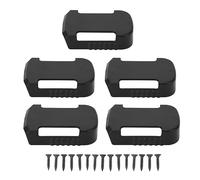 5 set di supporti per dock batteria, robusto supporto in ABS per strumenti WU WE serie 20 V a 5 pin, installazione a parete e cintura con viti per gli utenti degli strumenti