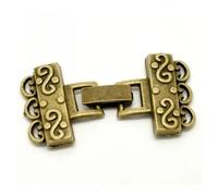 5 set di tappi terminali in bronzo antico per braccialetti/collane fai da te artigianato creazione di gioielli risultati 4,6 x 2,3 cm nuovo