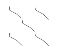 5 set Direct Insertion Style Headless Chitarra Elettrica Tremolo Braccio Whammy Bar