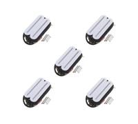 5 set Dual Rail Bridge Pickup Con 4 Fili Bobina di Rame Bassi Humbucker Sostituzione Pickups Ukulele Raccordi Bianco Bridge Pickup