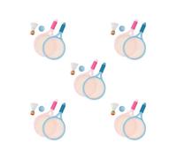 5 set durevole per bambini badminton tennis set, palla volano racchetta per allenamento blu rosa