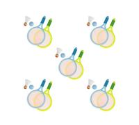 5 set durevole per bambini badminton tennis set, palla volano racchetta per allenamento blu verde