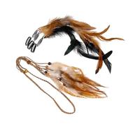5 Set fascia bohémien strenna di natale ragali natale pettine per vintage fascia per il ballo di fine anno molletta fermacapelli accessorio per in stile retrò piuma Didiseaon