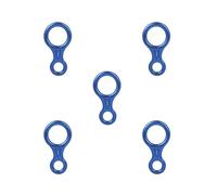 5 set Figura 8 Discensore Rappelling Gear Assicurazione Roccia Albero Arrampicata Ad Alta Resistenza Blu, 7.4x14.4cm