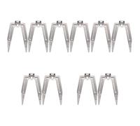 5 Set In Acciaio Inox Friggitrice Ad Aria Forchetta Pollo Arrosto Forchetta Pesce Carne Grigliata Agnello Tacchino Forchette Per Griglia Girarrosto Girarrosto Bbq Cucina, argento