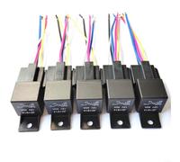 5 set KF85B Kf85 12V/24V 40A 5 pin auto per relè con base | 40A Capacity, -40°C to +125°C Robust, Fast Connect Design, 100k Operations, Compact 28mm Size For Car Control