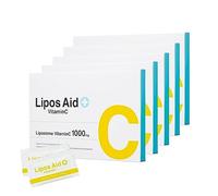 5 Set Lipos Aid Vc Polvere 30 Confezioni (5 Mese Scorta) Vitamina C Derivati