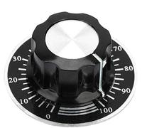 5 Set Manopole Potenziometro Regolabile Pomello Controllo Volume Zigrinato MF-A03 per Strumentazione Audio DIY