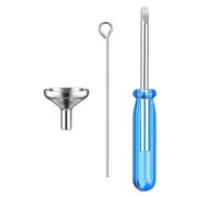 5 Set Mini Imbuto in Acciaio Inossidabile per Urna, Kit Blu | Collane e Mini Urne, Accessori Inclusi Asta Riempitiva, Cacciavite, Uso Domestico