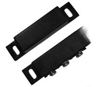 5 Set per interruttore Magnetico per Porte e Finestre Cablato Sensore di Contatto Wireless Finto Anti Intrusione Nero(Black)