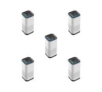 5 set purificatore d'aria ionizzatore purificatore d'aria purificare aria cruscotto camera da letto bagno bianco, 60 x 60 x 131,8 mm