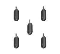 5 set purificatore d'aria portatile collana indossabile personale negativo ionizzatore anione aria nera, 78x40x20mm