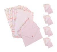 5 Set Set Buste Floreali e Animali A5, Carta Elegante per Scrivere | Pratico e Comodo, Scrittura Fluida, per Copiare Poesie e Lasciare Messaggi, Motivo Grazioso