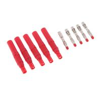 5 Set Sonda Per Test Con Spina A Banana Isolata Da 4 Mm Con Cappucci Isolanti