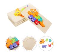 5 Sets Giocattoli Di Puzzle 3D Bambino Che Fa Primi Passi Legno Per Bambini