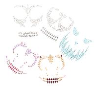 5 Sets Gioielli Per Il Viso Gemme Autoadesivi Brillantini Adesivo