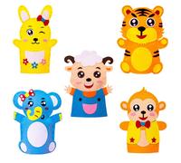 5 Sets Pupazzetti Da Dito Marionette Dita Per Bambini Giocattolo Burattino Mano