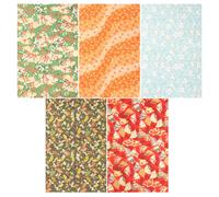 5 Sheets Fogli Carta Regalo Da Compleanno Creativa Avvolgimento Di Fiori