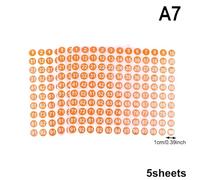 5 Sheets Number Stickers 1-100 Label Sticker For Diy Craft Nail Polish Glue Bottle Scrapbooking Diary Stationery Per Classificazione(A7)